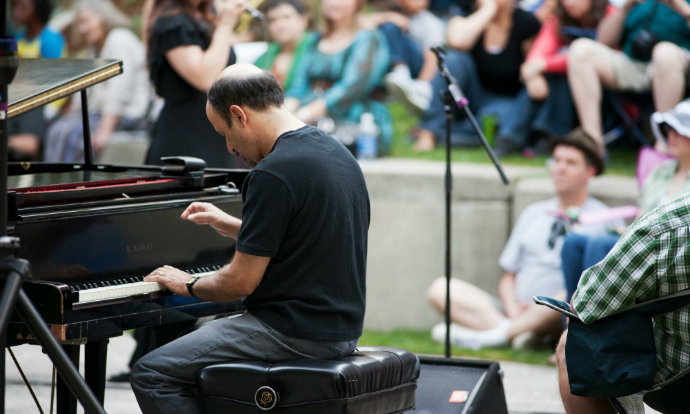 15th Annual Jazz under the Stars from July 11 to August 15, 2013 in the Mary Baker Russell Amphitheater (Photo/ John Struzenberg '15)