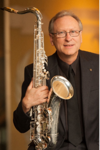 Greg Yasinitsky with saxophone