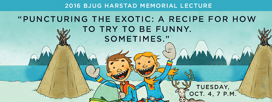 sami-banner-dept Sigbjørn Skåden, an award-winning Sámi poet and novelist from Norway, will deliver this year’s Bjug Harstad Memorial Lecture at 7 pm on Tuesday, October 4th, in PLU’s Scandinavian Cultural Center