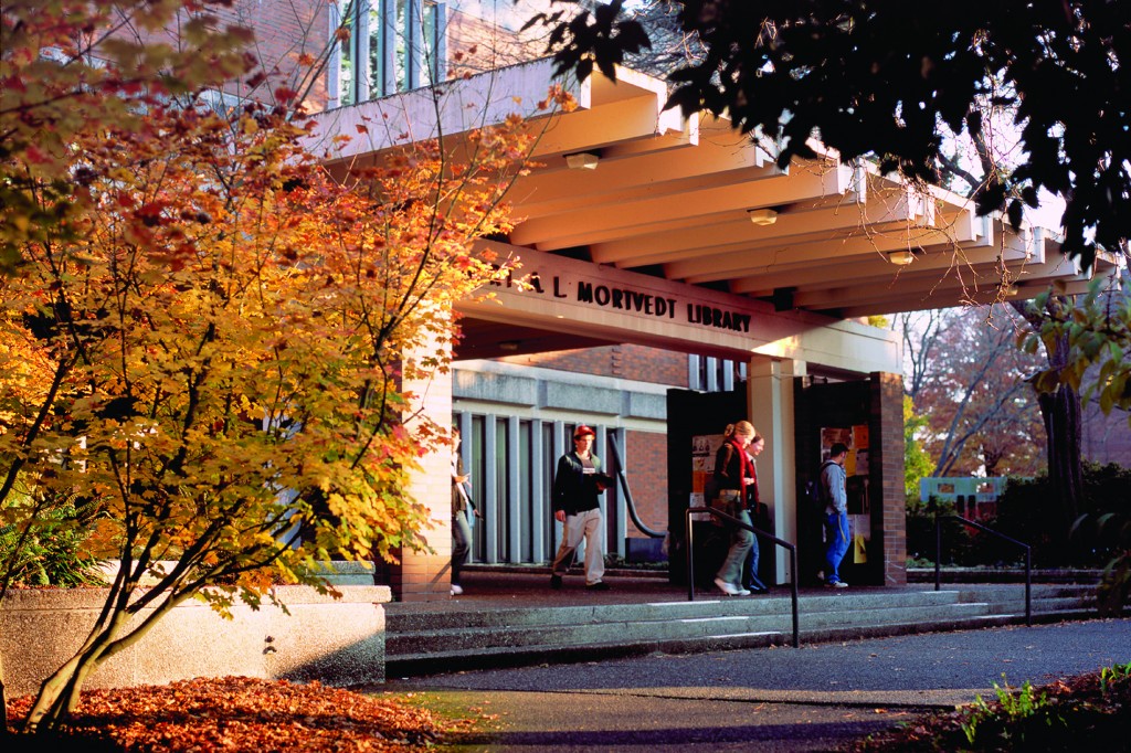 Front of library