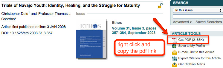 2) on the new page, right click on the "Get PDF" link and copy the link, then paste it into the converter