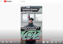 screenshot of Anthony Duenas YouTube