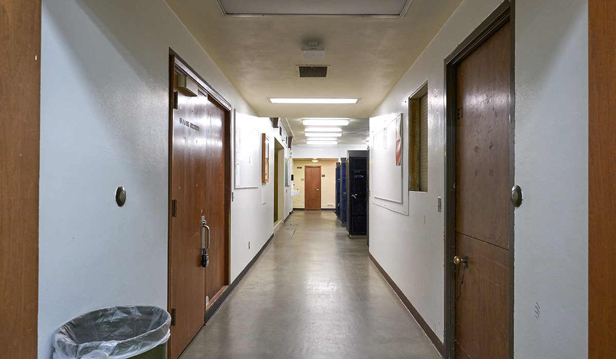 The current locker room at PLU