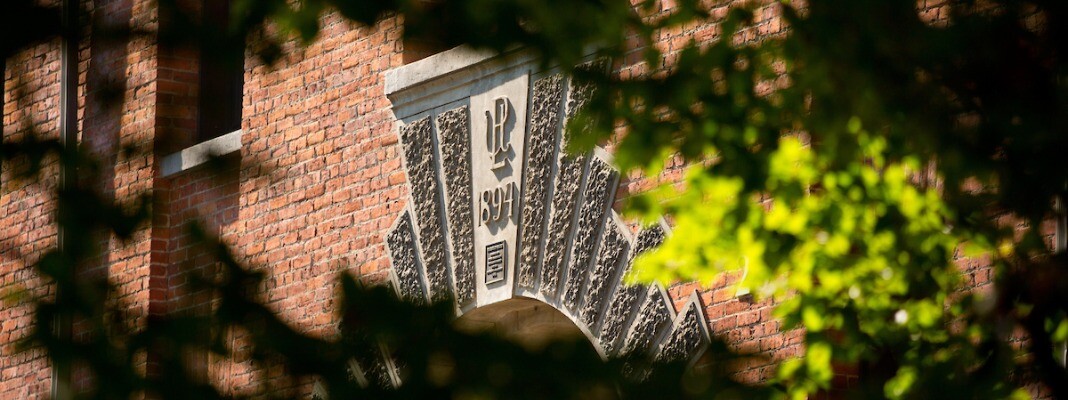 Brick doorway on Harstad hall