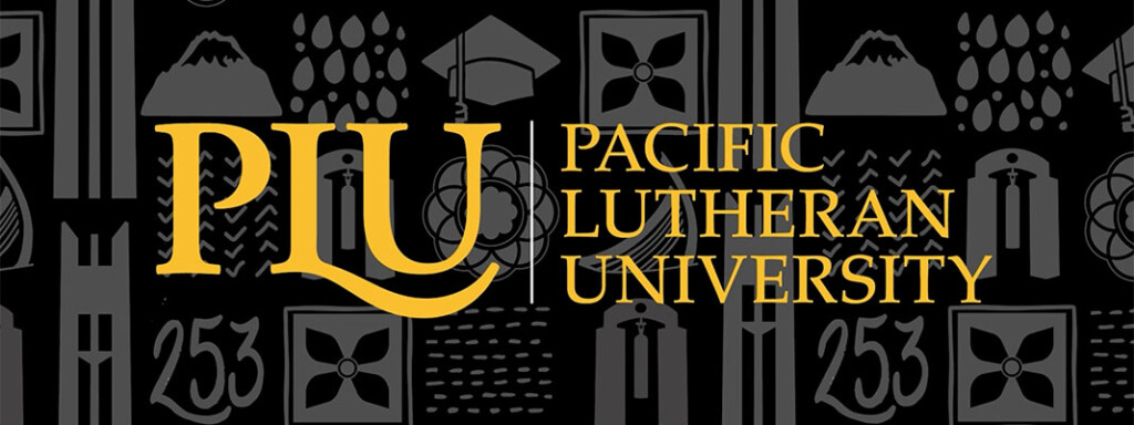 New PLU logo on top of brand tapestry