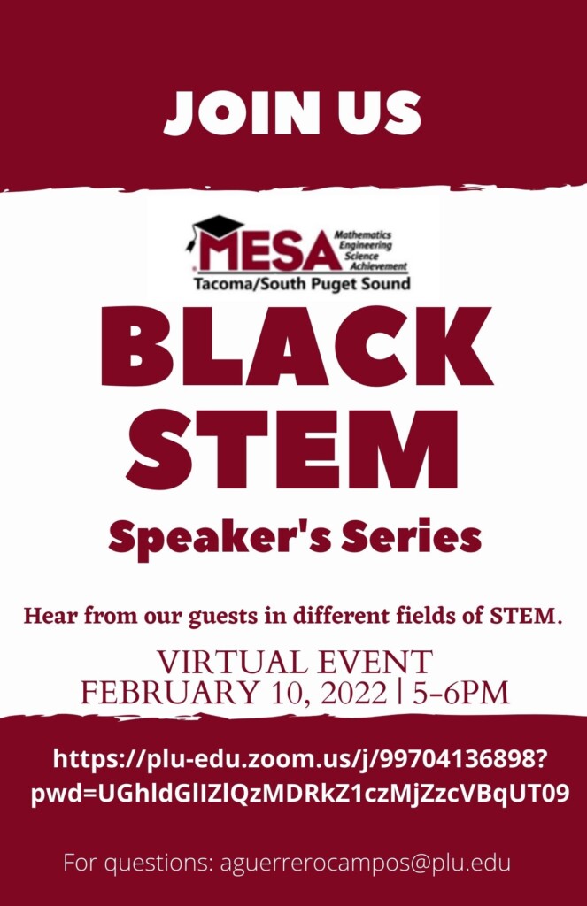 Black STEM Speakers Series Feb 10, 2022