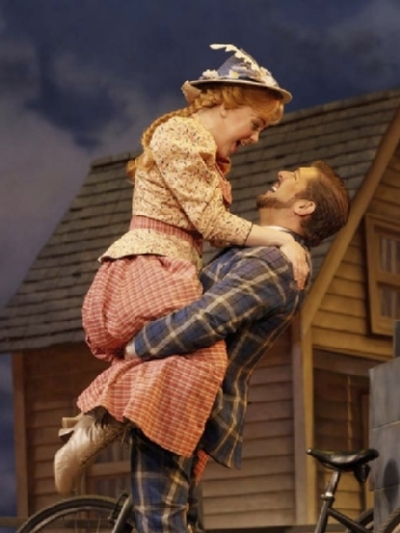 Kirsten deLohr Helland '10 as Ado Annie in "Oklahoma!" (Photo courtesy of Fifth Avenue Theatre.)