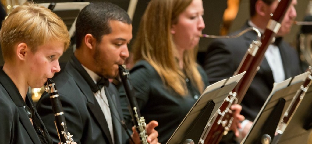 PLU Orchestra in Lagerquist Concert Hall on Monday, Oct. 20, 2014. (PLU Photo/John Froschauer)