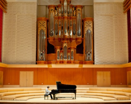 Oksana Ezhokina, Chair of Piano Studies, PLU on Thursday, March 22, 2012.