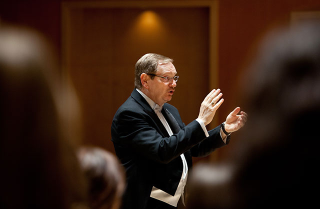 Richard Nance, the Director of Choral Activities at Pacific Lutheran University, has been named the recipient of The American Prize in conducting for 2013. (Photo by John Froschauer)
