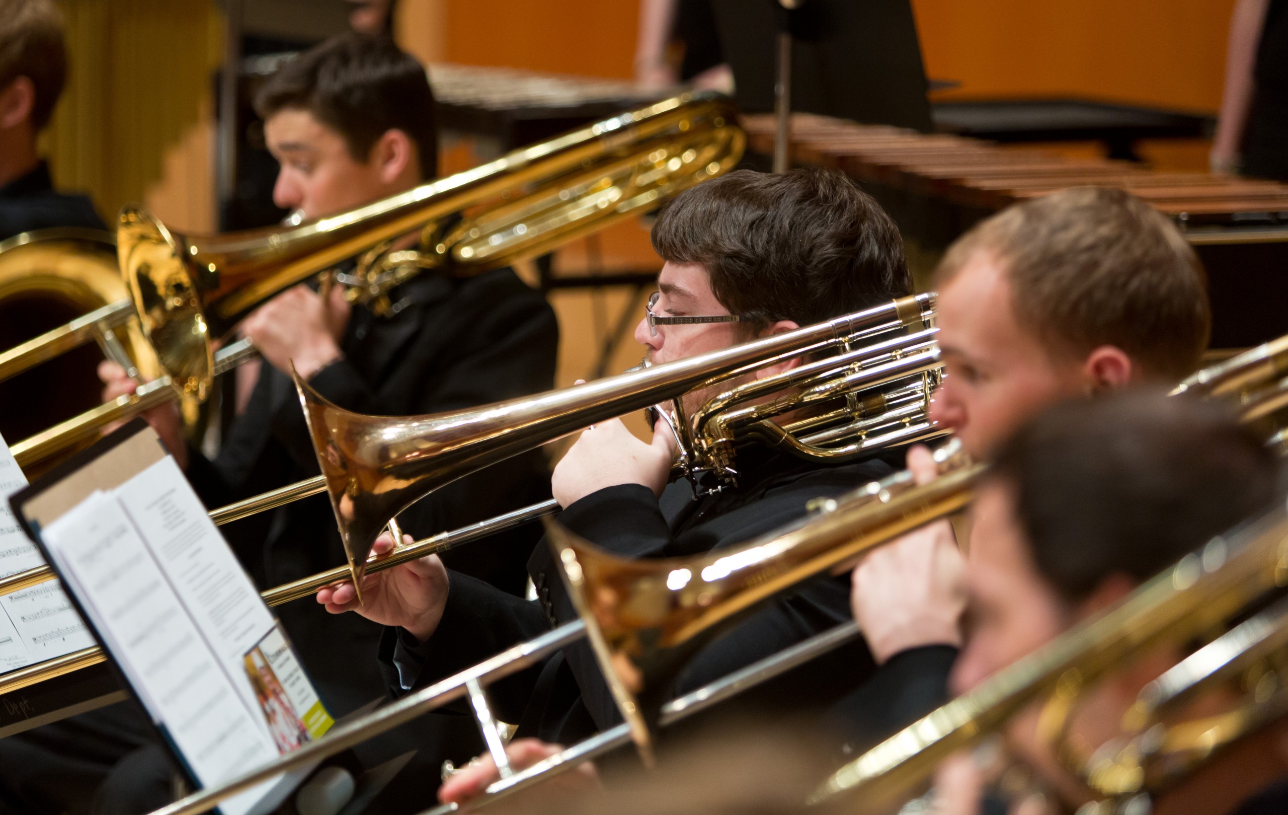 PLU Wind Ensemble on Wednesday, Sept. 18, 2013. (Photo/John Froschauer)