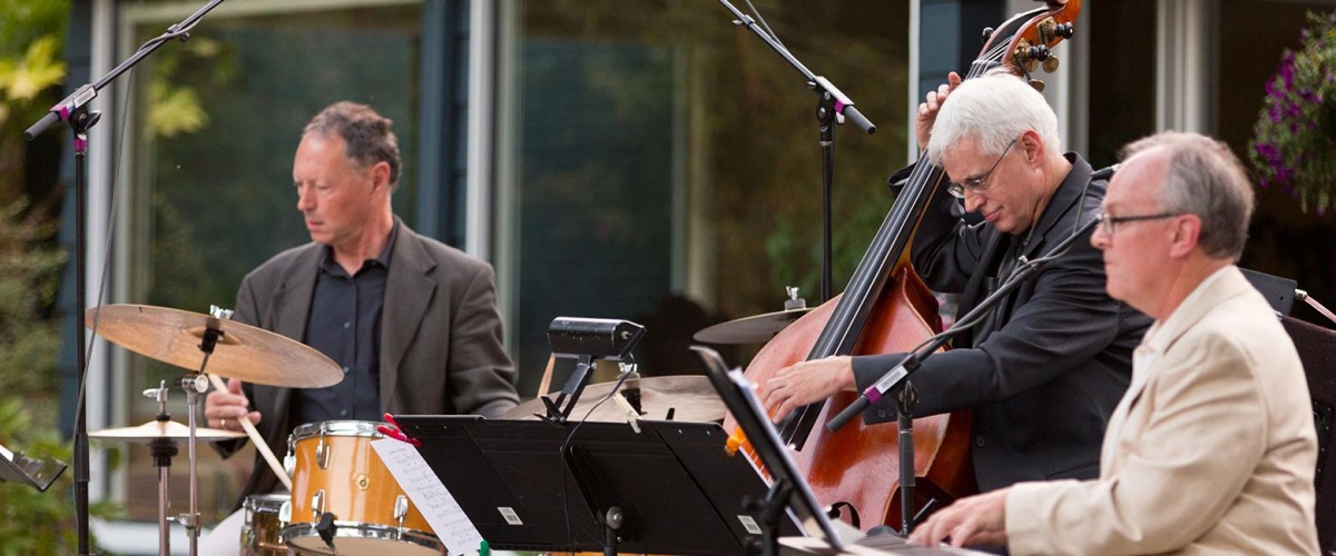 Mark Ivester, Clipper Anderson and David Deacon-Joyner playing their instruments