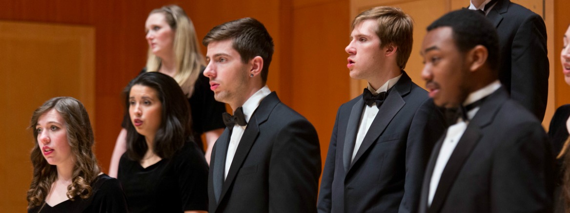 Students singing