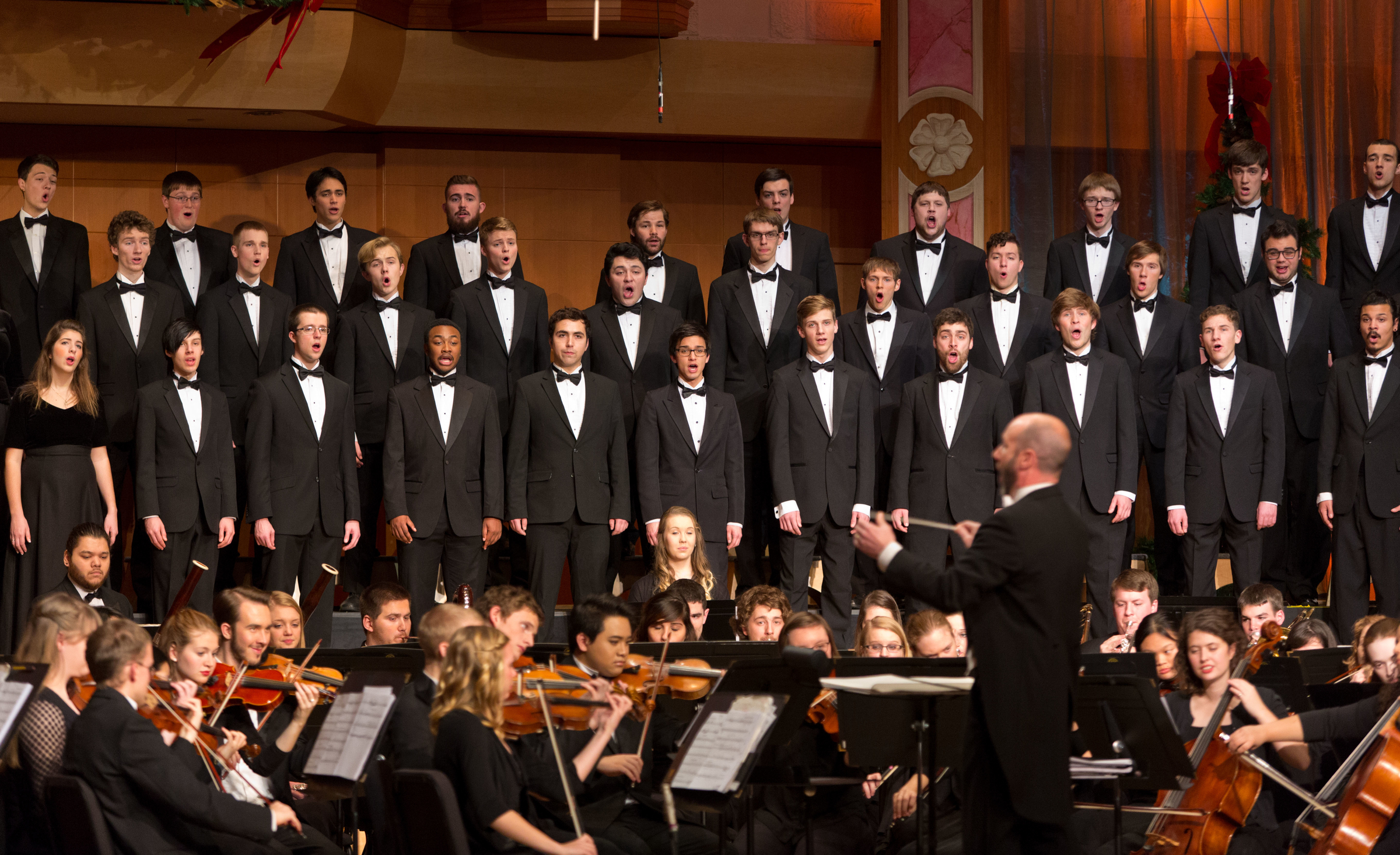 PLU Christmas featuring Angela Meade with the Choir of the West, the University Chorale and the University Orchestra at PLU on Friday, Dec. 11, 2015. (Photo: John Froschauer/PLU)