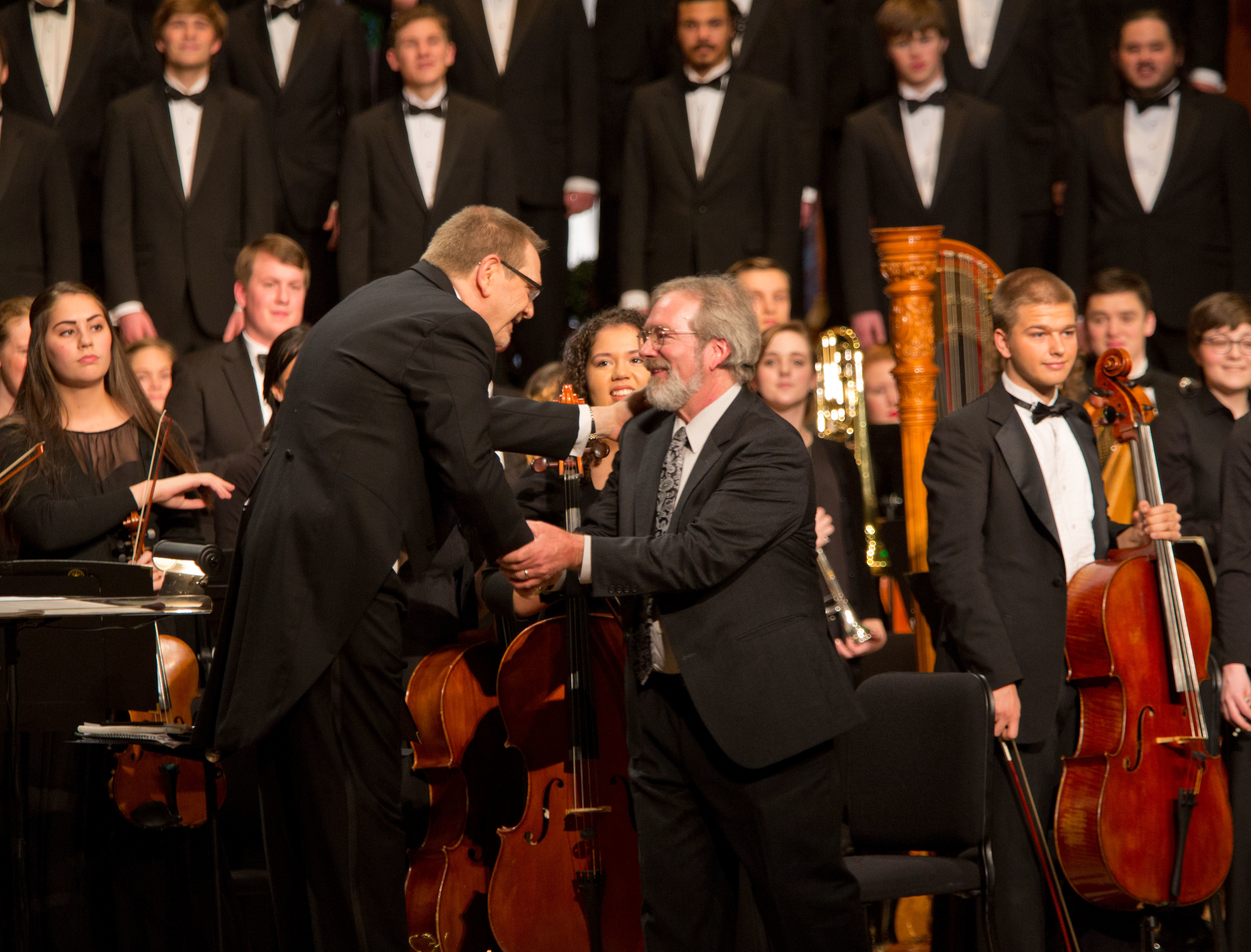 PLU Christmas featuring Angela Meade with the Choir of the West, the University Chorale and the University Orchestra at PLU on Friday, Dec. 11, 2015. (Photo: John Froschauer/PLU)