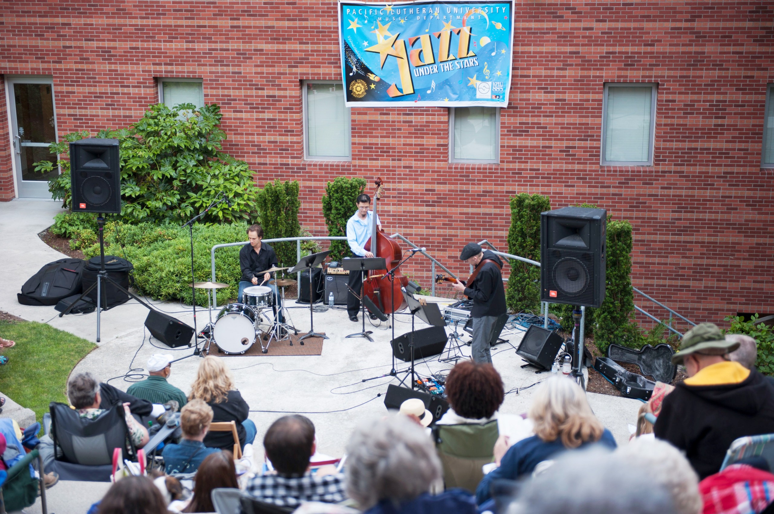 15th Annual Jazz under the Stars in 2013 in the Mary Baker Russell Amphitheater (Photo/ John Struzenberg '15)