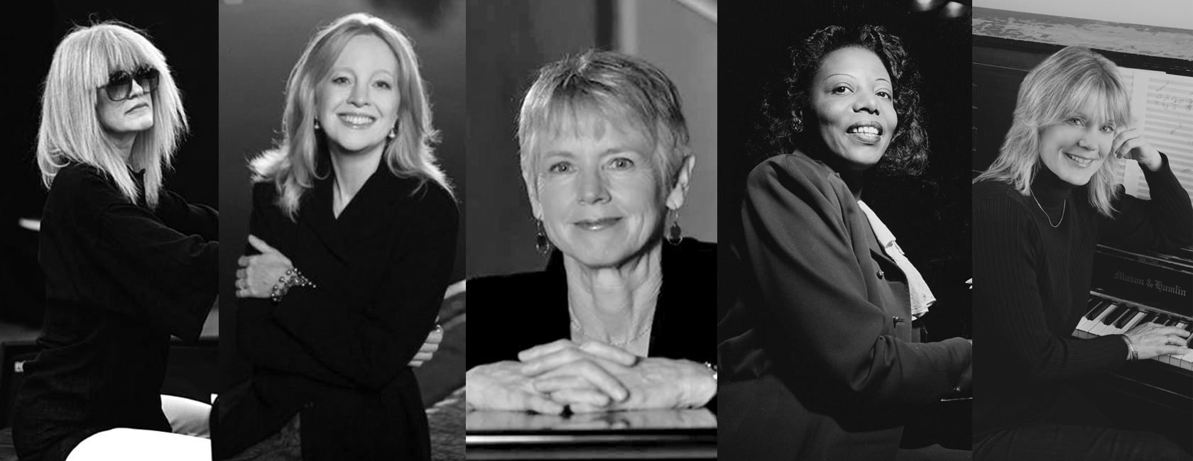 Carla Bley, Maria Schneider, Ellen Rowe, Mary Lou Williams, and Patty Darling.