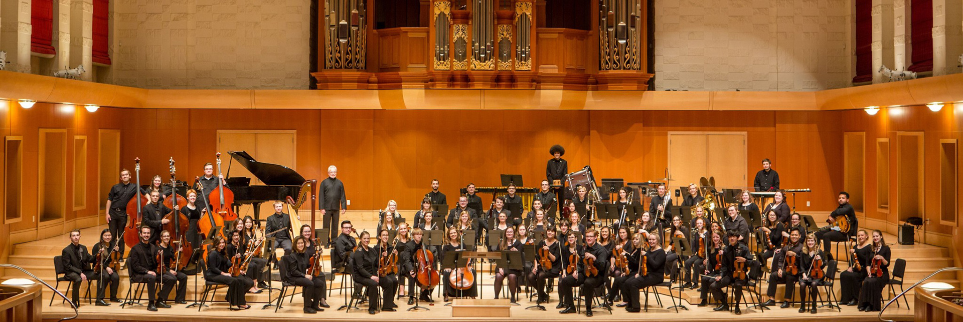 JeffreyBellHanson_FacultyBlog_FullOrchestra PLU Orchestra in Lagerquist Concert Hall