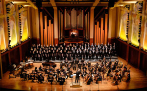 PLU choirs and orchestra Christmas concert "Gloria" at Benaroya Hall in Seattle.