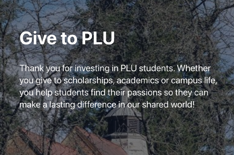 give to PLU