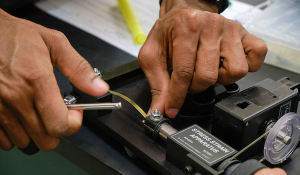 student measuring stress