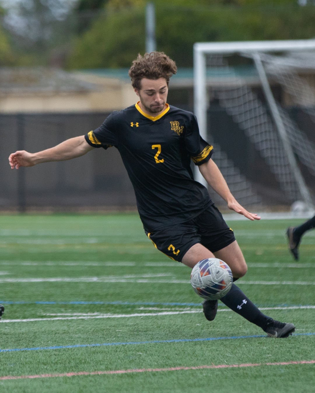 Vinny D’Onofrio kicking a soccer ball.