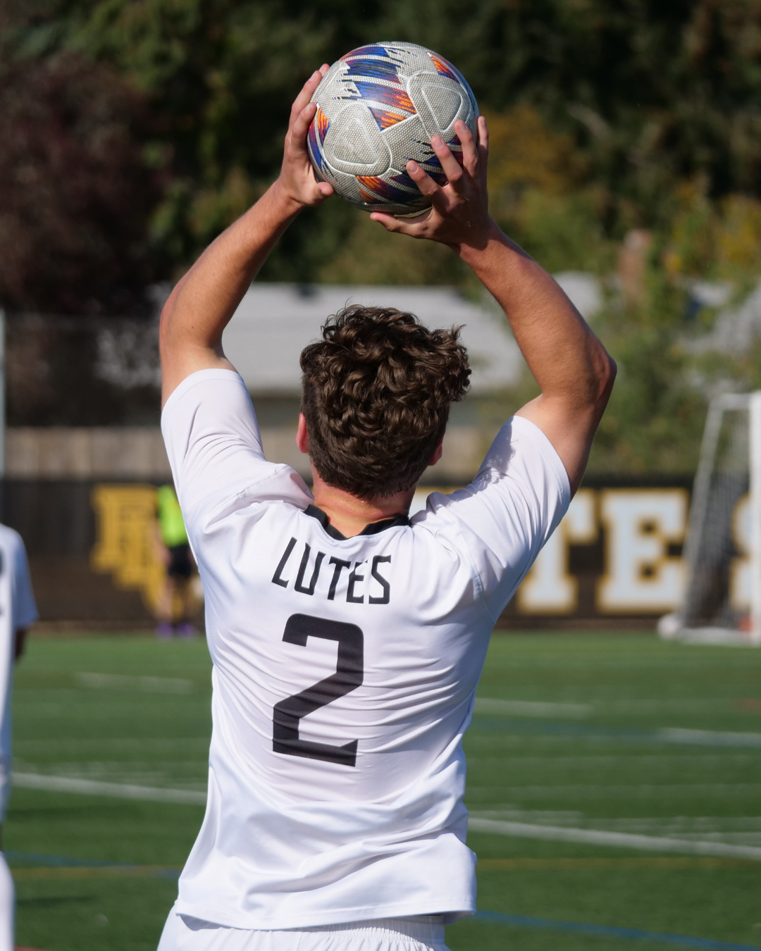 Vinny D’Onofrio holding a soccer ball.