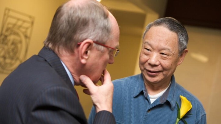 KT Tang with former PLU President Loren Anderson
