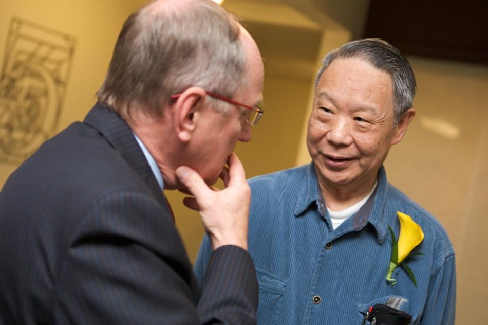KT Tang with former PLU President Loren Anderson