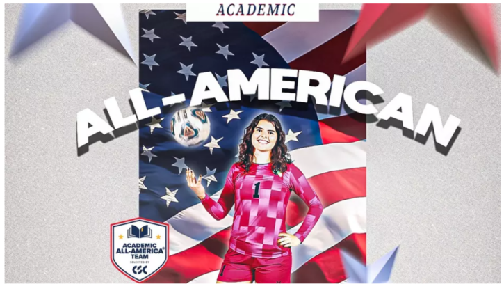 Abby Winkler with a soccer ball