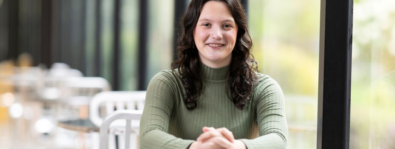 Meghan Buchanan poses for a Senior Spotlight portrait