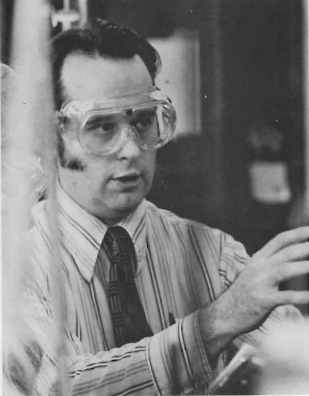 bill giddings_1974 Bill Giddings in goggles, 1974.