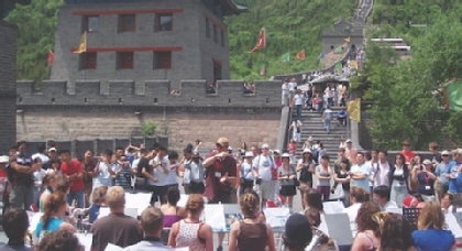 Jazz students touring china this summer found they generated excitement no matter where they performed.