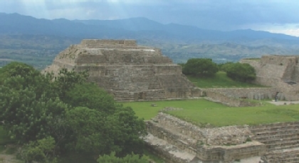 Oaxaca, Mexico ancient pyramid