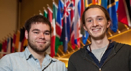 Matthew Anderson '11 and Reed Ojala-Barbour.