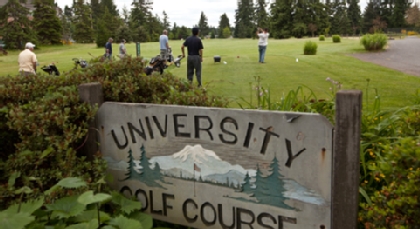 Around October 31, 2011, the golf course will close to make way for new multipurpose recreation and athletic fields on lower campus.