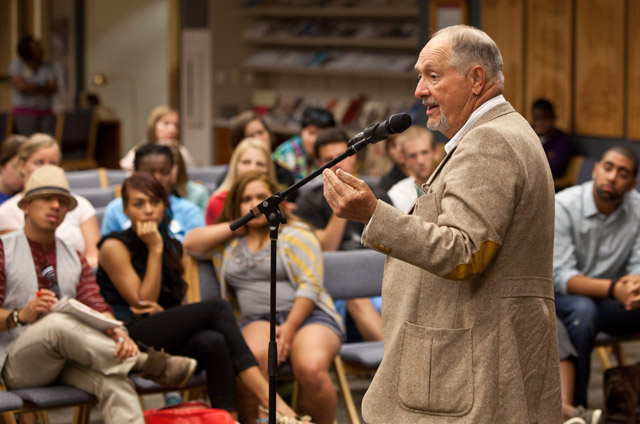 Bob Zellner spoke to students about his experiences as a civil rights activist in the 1960s as part of the kick-off event for the Diversity Center’s 10 year anniversary.