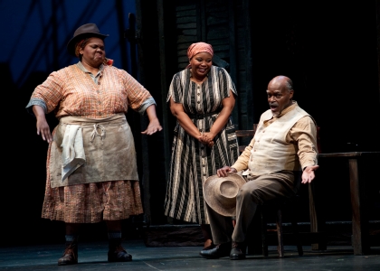 Five Lutes, including Marlette Buchannan Hall who is pictured in the middle, took the stage this summer for Seattle Opera’s production of ‘Porgy and Bess.’ (Photo courtesy of the Seattle Opera)