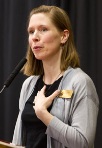 Professor Heather Mathews. (Photo by John Froschauer)