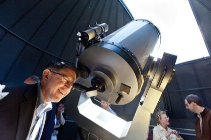 When the Venus transit occurred in June, Thomas Krise was among the crowd at the Keck Observatory on the PLU campus to take a look at the rare event.
