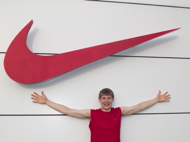 Bendzak on Nike campus. (Photo provided by Tyson Bendzak)