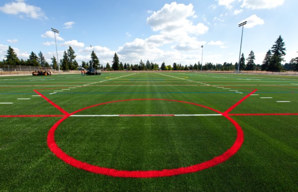 New synthetic turf field