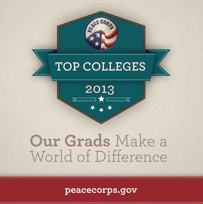 Peace Corps Top Colleges 2013, Our Grads Make a World of Difference, peacecorps.gov