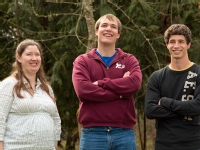 Assistant Professor of Biology Neva Laurie-Berry and student-researchers Ben Sonnenberg ’14 and Bryan Dahms ’13 are investigating altered forms of the receptor for the plant hormone jasmonate.