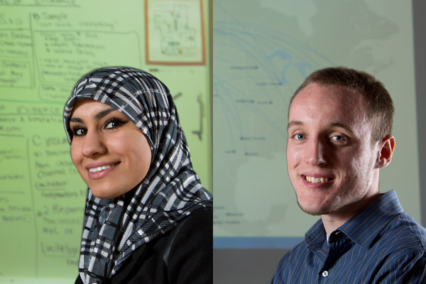 Bashair Alazadi ’12 and Zachary Grah ’13 had transformational internships during the summer of 2012