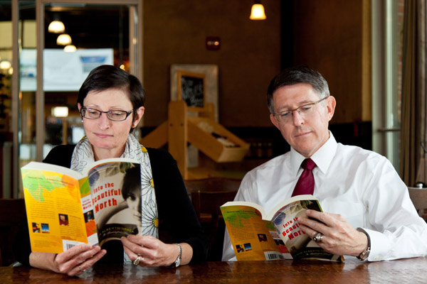 Patty and President Tom Krise are participating in the Common Reading Program.