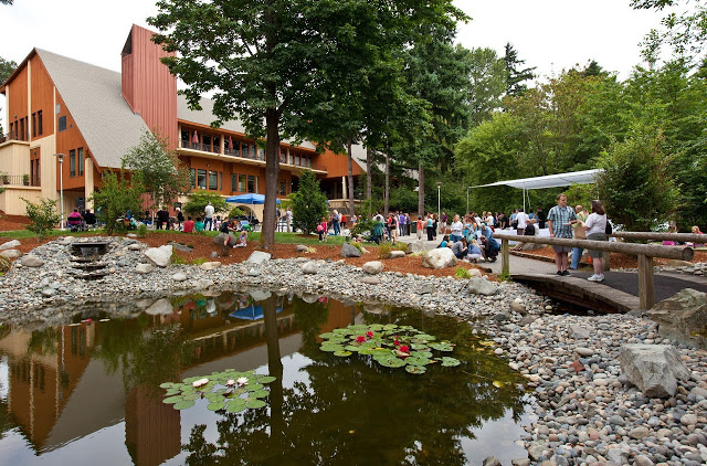 Participants enjoy the 2013 Berry Festival outside the Anderson University Center. (Photo: John Froschauer/PLU)