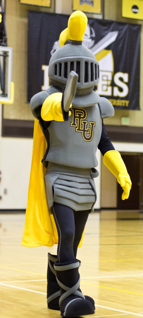 PLU men's basketball on Friday, Feb. 6, 2015. (Photo/John Froschauer) The new Lance Lute. (Photo: John Froschauer/PLU)