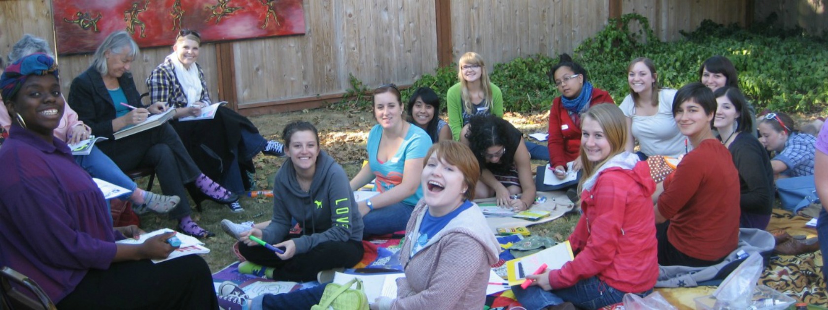 People gather at the Women's Center for a retreat. (PLU file photo)