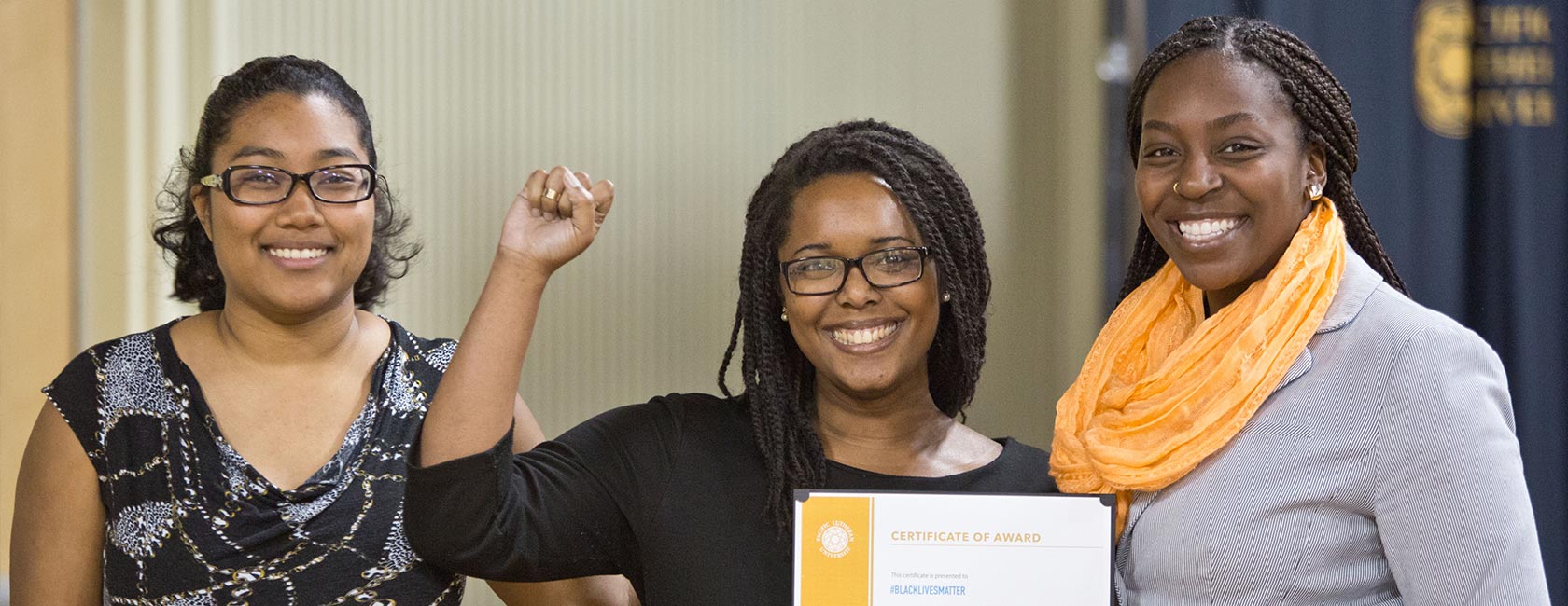 The 2015 Celebration of Leadership recognized students who live lives of thoughtful inquiry, service, leadership and care while empowering their peers to do the same. Students receiving an award.